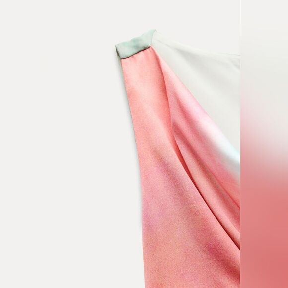 NWT ZARA Benla TIE DYE PRINTβMIDI DRESS - Picture 11 of 13